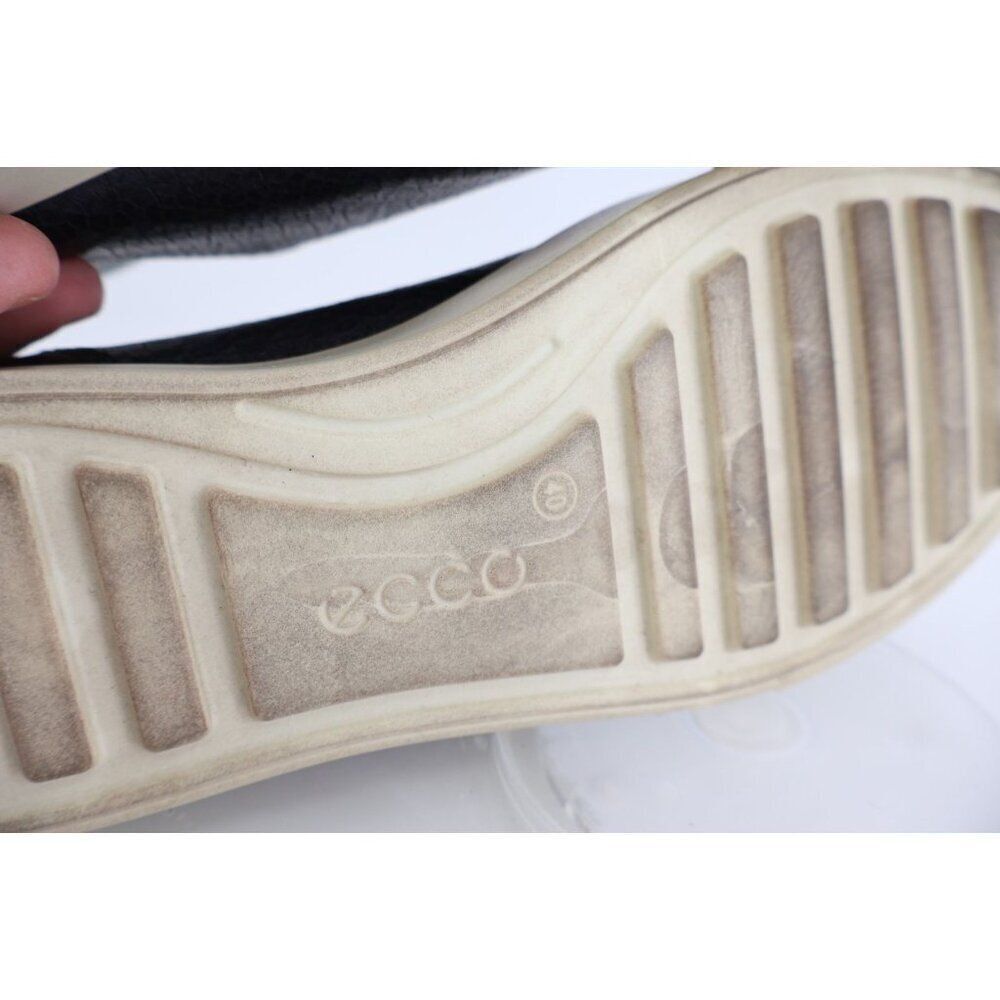 Ecco Women's Soft Sneaker Size 9 Casual Shoe Textured Blue Leather Crackle - Picture 11 of 14